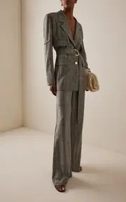 [Amir Taghi] Matthew Pinstriped Linen Twill Pants