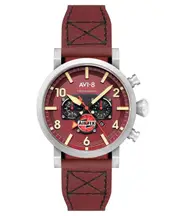 AVI-8 Dambuster Gibson Chronograph Airfix Edition Hazard Red Dial 50M Mens Watch
