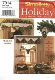 Simplicity Sewing Pattern 7914 Holiday Christmas Decorations
