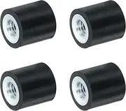 uxcell 4Pcs 10 x 10mm M4 Thread Female Rubber Mounts, Vibration Isolators, Replaces Anti Vibration Pads Flat Silent Block Base Block