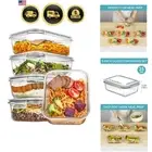 Meal Prep Glass Containers 5 Pack 35oz Airtight Food Storage Bpa-Free