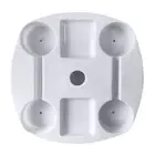 Umbrella Table Tray Solid Place Drinks Sturdy White Swimming Pool Table Tray