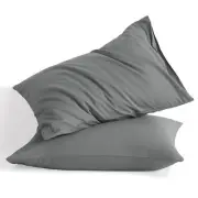 Standard Cotton Pillowcases - Envelope Closure 20x26 Pillowcases Set of 2 Bre...