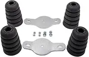 maXpeedingrods Extended Rubber Front Rear Bump Stop kit for Nissan Patrol GU GQ with Mounting Brackets