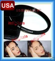 62mm Soft Focus Diffuser Lens Filter Portraits D #3 D-3 Weddings Softener 62 mm