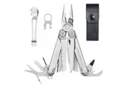 Leatherman Wave + Plus Stainless Steel Multi-Tool + Leather Sheath + Pocket Clip