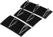 Spoiler General Shark Fin Three-Section Car Rear Bumper Lip 7-Fin Diffuser for BMW E60 E46 E90 F10 for Audi A4 B8 A6(Glossy Black)