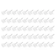 50 Pcs No Trace Hook Picture Hanging Nails White Hooks for Pictures Frame