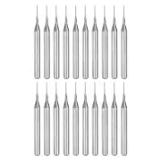 20pcs 0.5mm End Mill Bit 1/8" Shank Carbide CNC Router Bit Engraving Cutter Tool