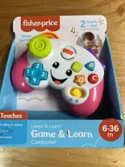 Fisher Price Laugh & Learn Game Controller Baby Toy Pink 6-36 Months New