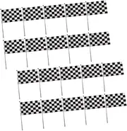 Kisangel 25pcs Checkered Racing Flags for Car Theme Parties Handheld Decorations for Birthdays Events for Outdoor Celebrations Photo Shoots
