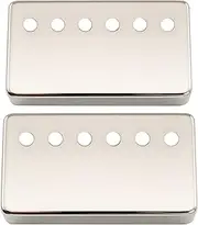 Musiclily Pro 50/52mm Nickel Silver Alloy Humbucker Pickup Covers Set for Imported Electric Guitar, Nickel
