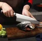 Japanese Deba Knife Stainless Steel Wood Handle Chef Slicing Salmon Cut Fillet L