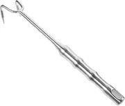 Luxshiny Stainless Steel Meat Turner Hook BBQ Food Hook for Grilling Picnic Barbecue Practical Meat Flipper with Smooth Finish Easy to Clean Heavy Duty Design