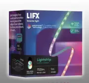 LIFX Lightstrip Colour Zones 1m Z LED Starter Kit Polychrome 100-240V 700 Lumens