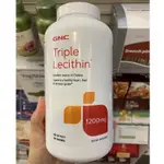 【STAR代購】GNC TRIPLE LECITHIN 三效卵磷脂 卵磷脂 1200MG 180顆