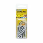 Zenith 10 - 8 x 50mm Galvanised Countersunk Rib Head External Timber Screws - 15
