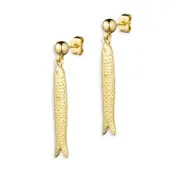 Anni Lu Hippie Fish Drop Earrings in 18K Gold Plated