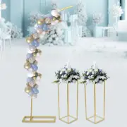 Ballon Arch Stand And 2 Wedding Flower Stands, Arch Backdrop Stand For Parties