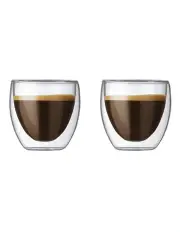 [Bodum] Pavina Double Wall Espresso Tumbler 80ml 2 Piece in Clear