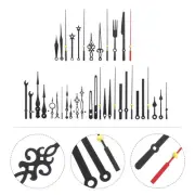 14 Sets Silver Clock Hands Silent Mechanism for Safe Installation