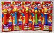 SIMPSONS PEZ DISPENSER COMPLETE SET of 5 bart homer lisa marge maggi vintage NEW
