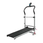 FitnessLab Manual Treadmill Foldable Incline Exercise Fitness Walk Machine Home Gym