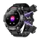 New T96 2 in 1 Smart Watch with Earbuds Bluetooth Call TWS Headset Waterproof Ma