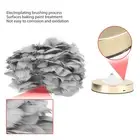 (Cafe Grey)Feather Table Lamp Stepless Dimming USB Charging Touch Control