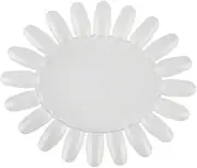 TOGEVAL Nail Art Display Wheel Set 10pc Sunflower Shape Nail Polish Display Board Gel Polish Practice