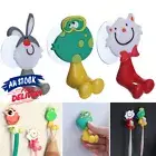 Wall Mount Suction Cup Set Cartoon Bathroom Toothbrush Holder Animal Sucker Kids