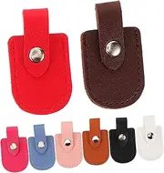 Tofficu Nail Clippers Cover Cuticle Scissor Cap 8pcs Set Manicure Tool Solid Pu Leather Sturdy Easy to Use