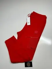 BNWT CP COMPANY DIAGONAL RAISED FLEECE METROPOLIS SWEATPANTS IN RED - Medium