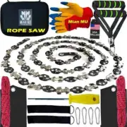 55 Inch High Limb Rope Saw with 70 Sharp Teeth, Effortless 360° Arborist Tree Li