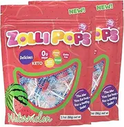 Zollipops Clean Teeth Lollipops, Watermelon, 6.2 Ounce - Enjoy a Refreshing Watermelon Flavor with Sugar-Free Goodness for a Healthy Smile
