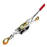 Come Along Winch 1T Pulling Capacity 7FT Steel Cable 2 Hooks Heavy Duty Ratch...