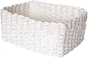 Storage Basket, Set of 3 Recycled Paper Trash Cans, Cosmetic Storage Box, Toys, Drawers, Bedroom, Office,