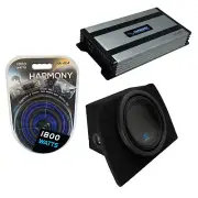 Fits 90-05 Mazda Miata MX-5 Alpine S-W10D4 Single 10" Sub Box & HA-A800.1 Amp