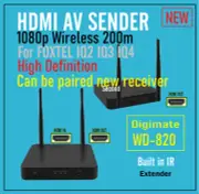 200m Digimate WD-820 1080pHigh Definition HDMI AV Sender Receiver for Foxtel IQ4