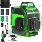Cross Line Laser 3 X 360°, Cross Line Laser Green Self-Levelling Laser Spirit Le