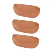 3Pcs Brown Felt Window Box Inserts Bird Proof Basket Liners for Vegetables Herbs