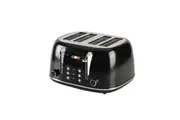 Vintage Electri 4 Slice Toaster Black Stainless Steel 1650W