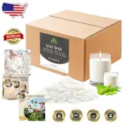 Pure Soy Wax Flakes 20lb - Natural Candle Making Supplies for All Skill Levels