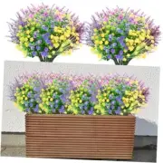 18 Bundles Fake Flowers, UV Resistant Artificial New Mixed Color-18 Bundles