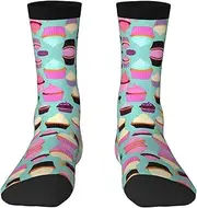 [EdWal] Soft Cupcake Pattern print Moisture Wicking Socks Sports Socks for Men and Women Warm thermal Boot Hiking Socks