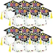 2025 Graduation Invitation Cards - 24X Announcement Invitation - Hat Shape Congratulation Cards, Announcements Supplies for Events