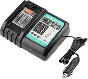DC18RC for Makita 18V Rapid Car Charger for BL1850/BL1860/BL1430 Batteries - 12V/24V Vehicle Charger with LED Display, AU Cigarette Lighter Socket Adapter