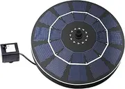 Daseeme Solar-Power Bdbath Fountain Pump with Battery Backup 2.5W Brushless -Blocking Submersible Pump Panel Kit for Bd Bath Garden Small Pond