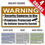 Home Security System & Camera Warning Decals - 10 Decals