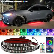 6PCS Double Row LED RGB Dream Color Light Strip CHASING Underglow For Mazda CX-9